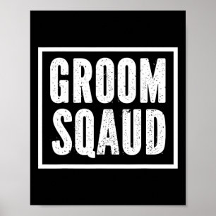 Póster Equipo de Fiesta del equipo de bachiller de Grooms