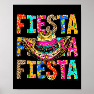Póster Equipo de Fiesta San Antonio Texas Cinco De Mayo V