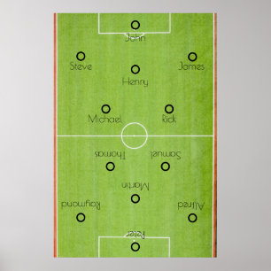 Póster Equipo de fútbol