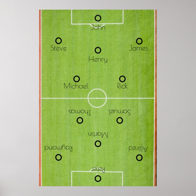 Póster Equipo de fútbol (Frente)