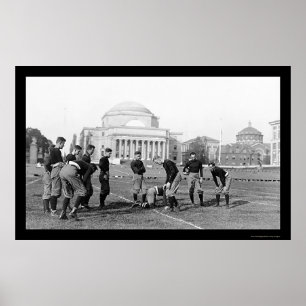 Póster Equipo de fútbol 1916 del equipo universitario de