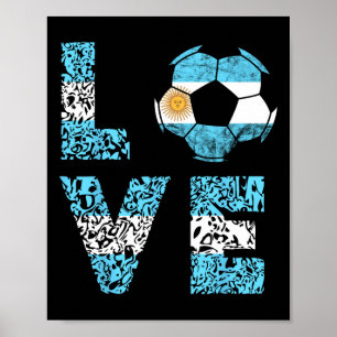 Póster Equipo de Fútbol de Argentina Argentina Amor Ll Ar