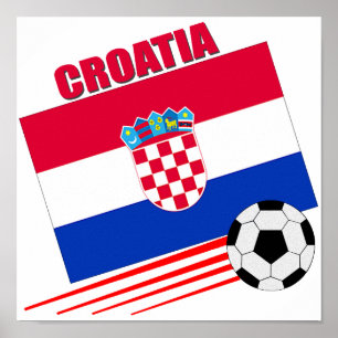 Póster Equipo de fútbol de Croacia