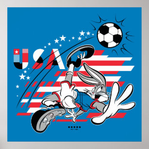 Póster Equipo de fútbol de EE. UU. con gráfico de BUGS BU