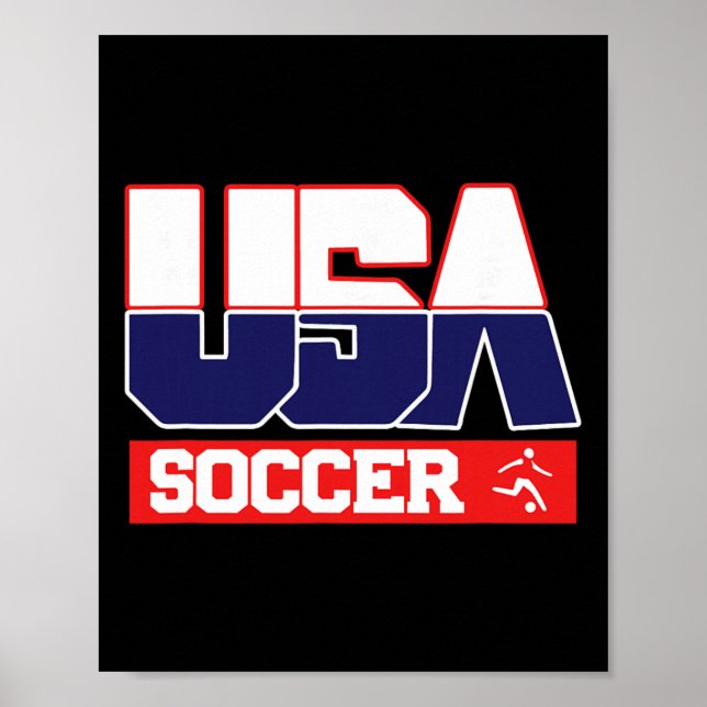 Póster Equipo de fútbol de EE. UU. - Deportes americanos  (Frente)