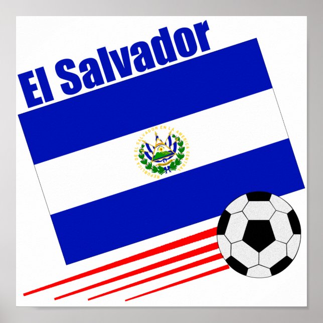 Póster Equipo de fútbol de El Salvador (Frente)