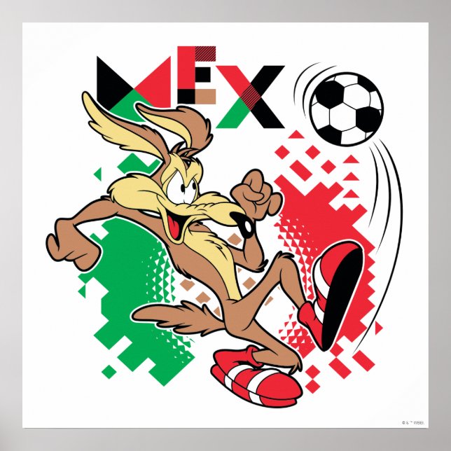 Póster Equipo de fútbol de México gráfico de WILE E. COYO (Frente)