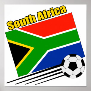 Póster Equipo de fútbol de Sudáfrica