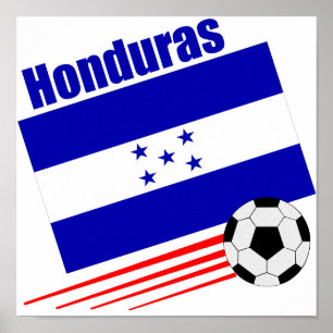 Póster Equipo de fútbol del Honduran