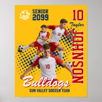 Equipo de Fútbol Foto Personalizada Noche de Veter