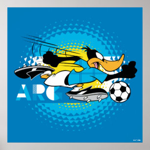 Póster Equipo de fútbol gráfico de Argentina con Pato Luc