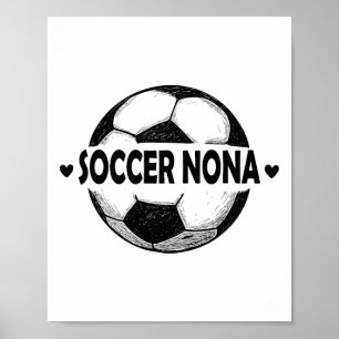 Póster Equipo de Fútbol Nona Jugadora de Fútbol 