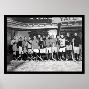 Póster Equipo de hockey creciente en Nueva York 1911