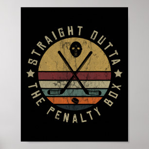 Póster Equipo de hockey sobre hielo portero máscara facia