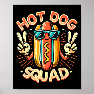 Póster Equipo de Hotdog de la brigada de perros calientes