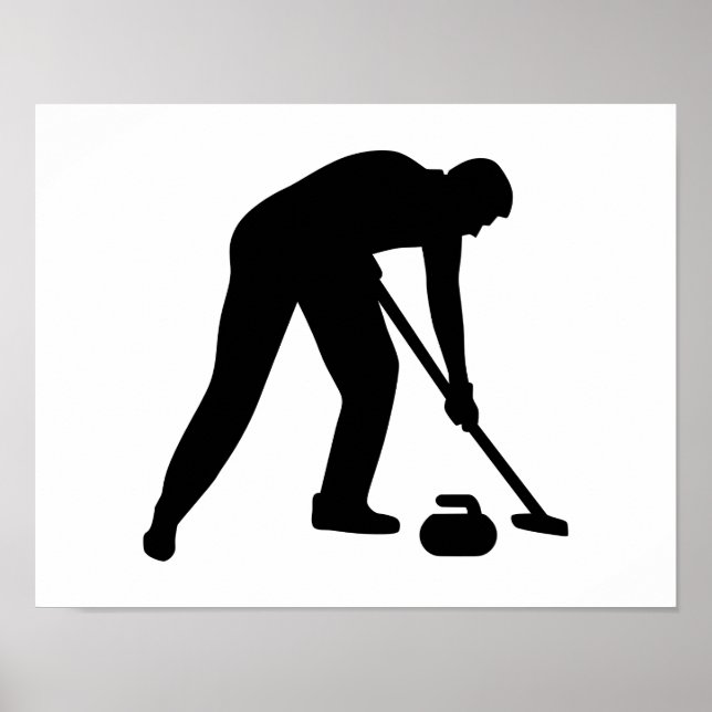 Póster Equipo de jugador de curling (Frente)