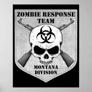 Póster Equipo de la respuesta del zombi: División de