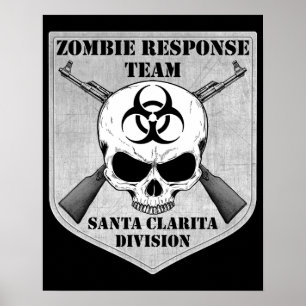Póster Equipo de la respuesta del zombi: División de