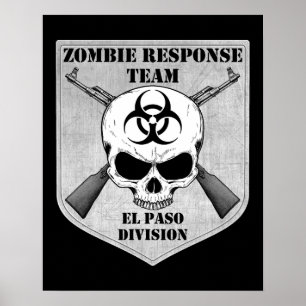 Póster Equipo de la respuesta del zombi: División de El