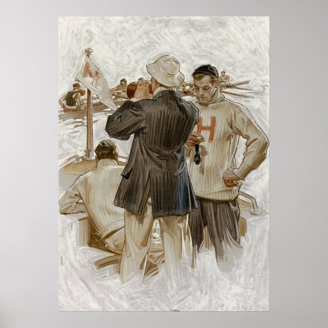 Póster Equipo de la tripulación de Harvard, por Edward Eg (Frente)