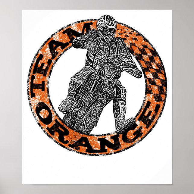 Póster Equipo de Moto (Frente)