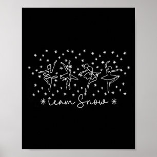 Póster Equipo de Mujeres Cuerpo de Nieve Temporada Cascan