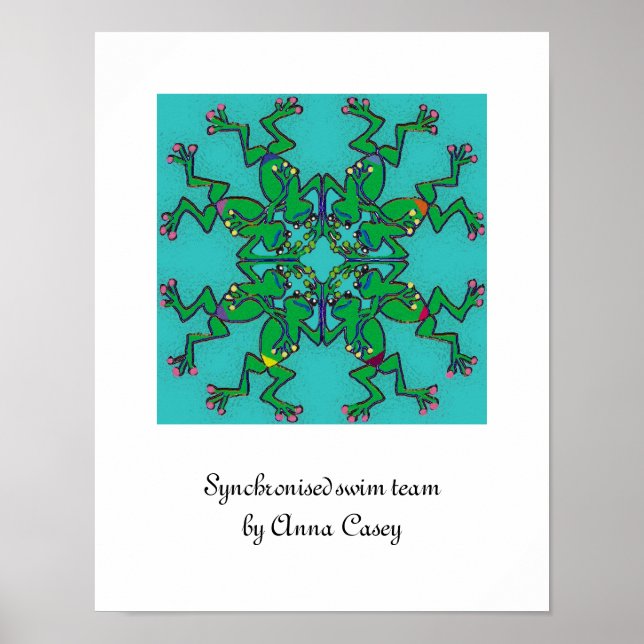Póster Equipo de nado sincronizado (Frente)