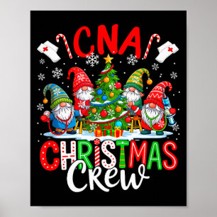 Póster Equipo de Navidad de Cna Gnomos de Grupo Enfermera