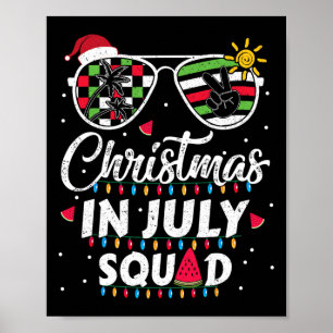 Póster Equipo de Navidad en Julio Divertido Xmas de Veran