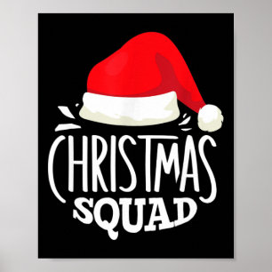 Póster Equipo de Navidad Grupo Familiar Conjunto de Navid