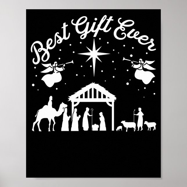 Póster Equipo de Navidades de cumpleaños de Jesús Nativid (Frente)