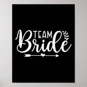 Póster Equipo de novias Bachelorette Party Bridesmaid Cre