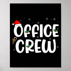 Póster Equipo de Office - Navidades Santa Hat Front Offic