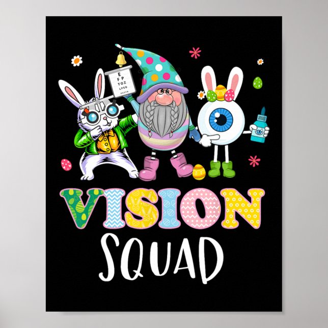 Póster Equipo de Optometría de Visión Divertida Optometri (Frente)