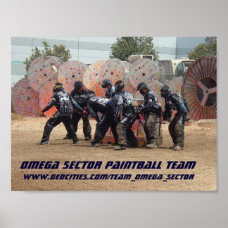 PÓSTER EQUIPO DE PAINTBALL DEL SECTOR OMEGA