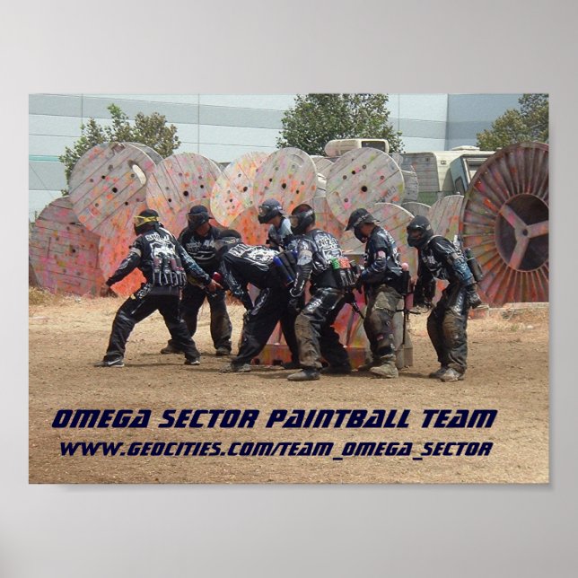 PÓSTER EQUIPO DE PAINTBALL DEL SECTOR OMEGA (Frente)