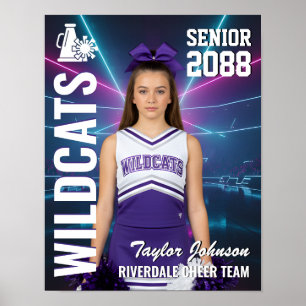 Póster Equipo de porristas senior Foto personalizada de p