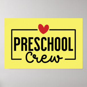 Póster Equipo de preescolar