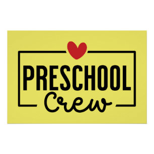Póster Equipo de preescolar
