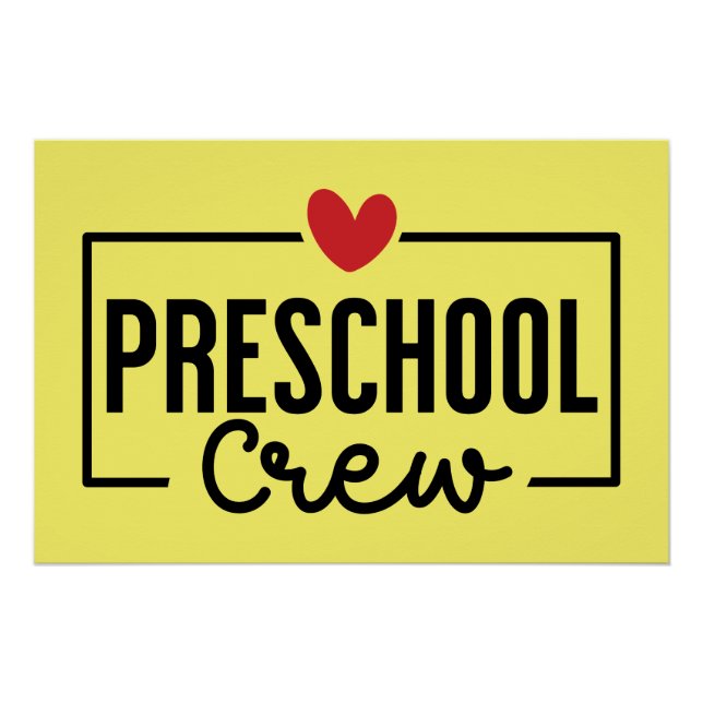 Póster Equipo de preescolar (Anverso)