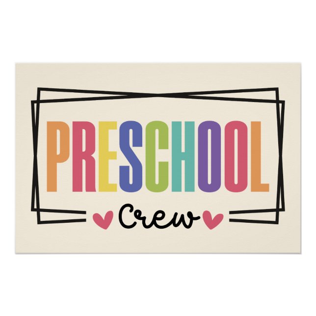 Póster Equipo de Preescolar Equipo de Preescolar (Anverso)