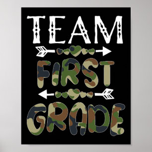Póster Equipo de primer grado de vuelta al cole 1er día C