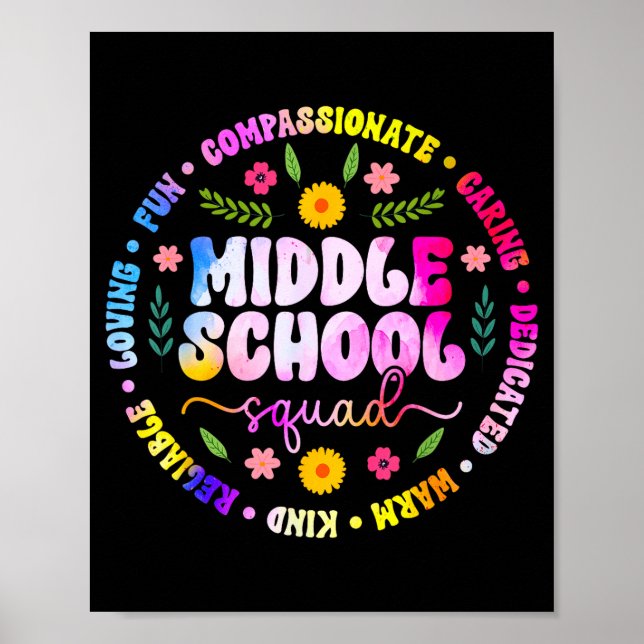 Póster Equipo de profesores de secundaria Equipo de profe (Frente)