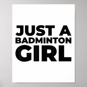 Póster Equipo de raqueta de volante de bádminton - Solo u