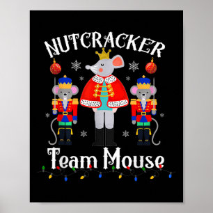 Póster Equipo de Ratón Cascanueces Baile de Navidad Solda