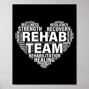 Póster Equipo de Rehabilitación Terapia Física Awarene