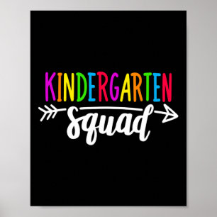 Póster Equipo de Remesa de Kindergarten Camiseta Maestra