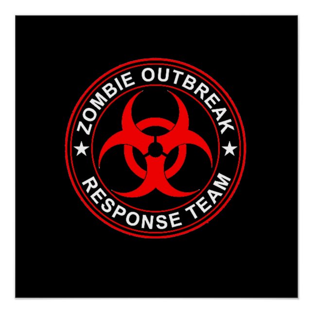 Póster Equipo de respuesta al brote de Zombie fallecido P (Anverso)