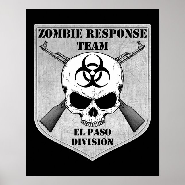 Póster Equipo de respuesta zombi: División de El Paso (Frente)
