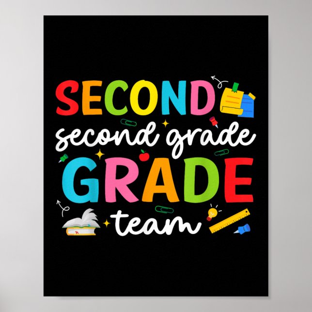 Póster Equipo de segundo grado de segundo grado de la bri (Frente)